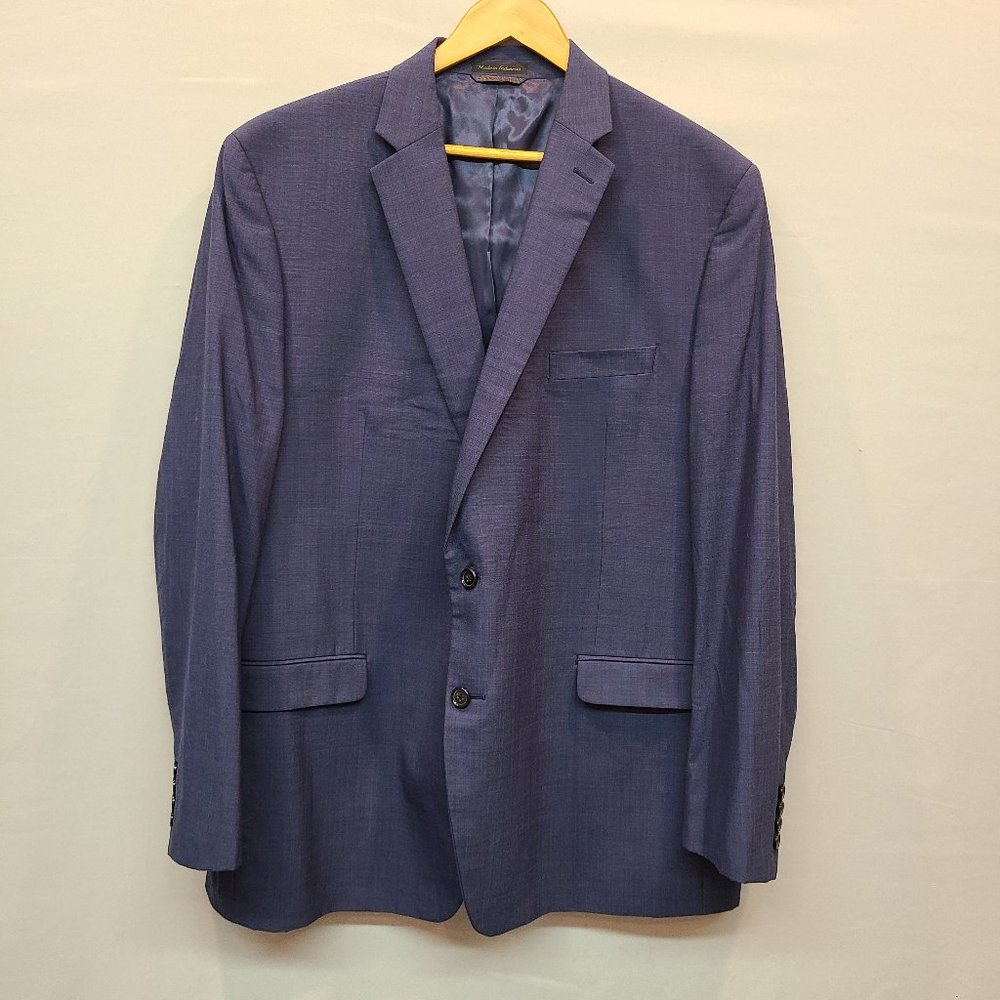 Ralph Lauren Suit Jacket Mens 48 L Blue Sport Coat Wool